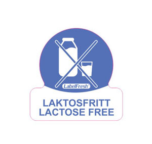 Allergy Food Label Lactose Free - 30mm x 30mm - 500 Labels Per Pack